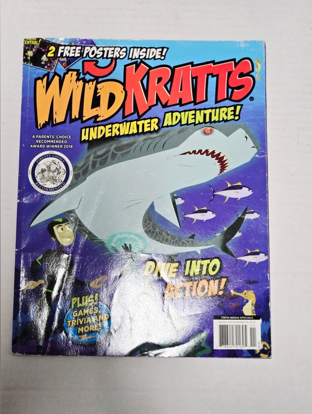 Wild Kratts Underwater Adventure Activity Magazine 2018 Posters Games Trivia